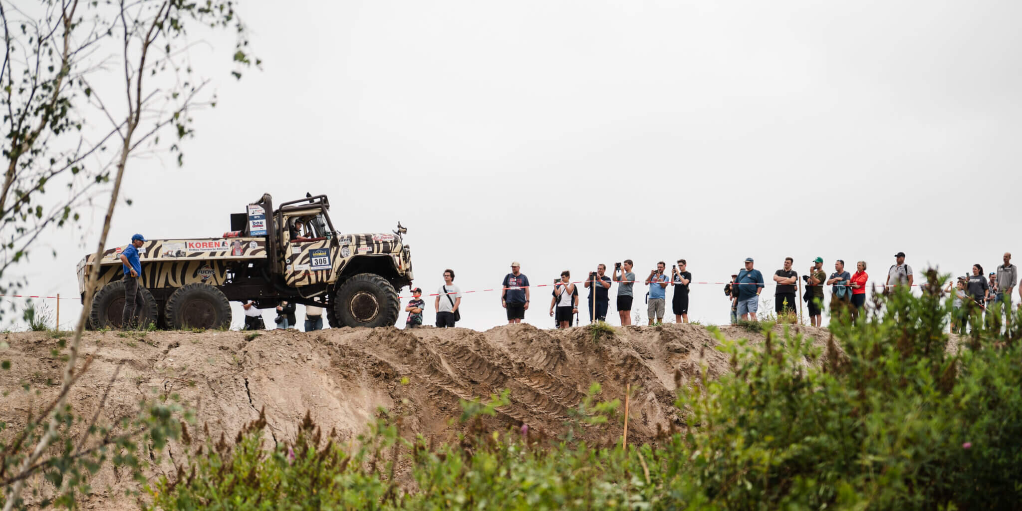 Truck während der EM Im Truck Trial im Offroad Parcours im Rahmen des Truck & Country Wochenendes