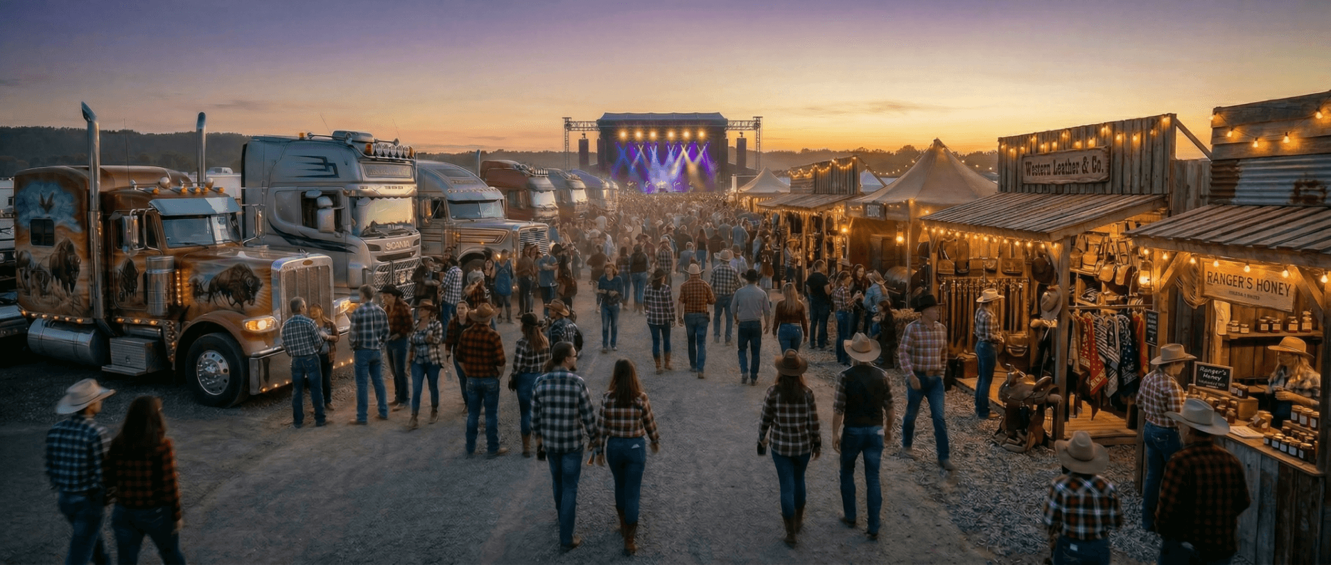 Ego Perspektive eines Besuchers des Truck und Country Festivals auf dem DEKRA Lausitzring